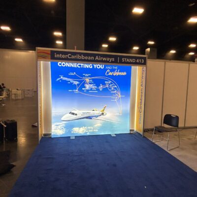 Eurofit Fabric Tube Display 8x8Ft dy-sublimated pillowcase graphic Miami