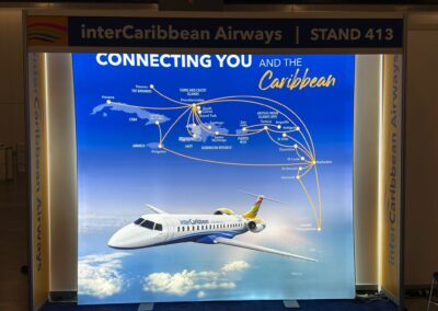 Eurofit Fabric Tube Display 8x8Ft dy-sublimated pillowcase graphic Miami