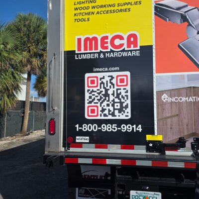 Truck Wrap Installation - Imeca Print Big Miami